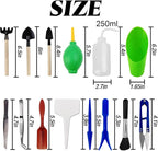 GXXMEI 20PCS/Set Succulent Tools Set, Mini Garden Tool Set, Transplanting Tools Set, Succulent Care Kit for Succulent Miniature Gardening Plant