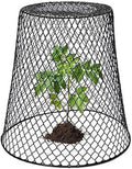 Wire Cloche Plant Covers for Animals, Garden Netting Metal Plant Protectors for Animals for Keeping Bunnies Chicken Squirrels Birds, Wire Cloche for Plants Shrubs Vegetables Flowers Black 1pc