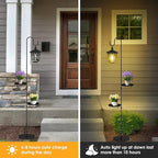 58" Outdoor Floor Lamp, Brighter Outdoor Lamps for Patio, Auto On/Off Solar Lamps Outdoor Waterproof for Garden, Courtyard, and Pool Decorative Lighting
