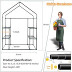 Mini Greenhouse,Greenhouses for Outdoors,Portable Walk in Green House for Garden Plants that Need Frost Protection and Away from Pests, Animals(56"x30"x76")-Green