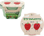 BUZZY Seeds Sage Green Painted Basin Strawberry Grow Kit, Indoor Fruit Plant Starter, Fun DIY Gardening Gift, Grow Your Own Snack, Party Favor or Valentine Gift
