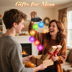 Birthday Gifts for Women Grandma Wife Sister, Winzwon Solar Lights Outdoor Wind Chimes for Outside Garden Yard Patio Porch Decor Hanging Ball Decorations, Christmas Mothers Day Mom Gift for Her