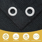 Shade&Beyond 90% Sun Shade Cloth with Grommets, 3' X 10' Pergola Shade Cover Canopy, Mesh Tarp Sun Screens for Patio, Outdoor, Garden, Backyard, Black