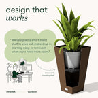 Veradek V-Resin Indoor/Outdoor Taper Planter, Set of 2 (30 inch, Espresso)