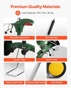VEVOR Garden Pot Mover, Heavy Duty Plant Dolly Cart with Adjustable Grabbing Arm, Max 143 LBS Weight Capacity, Potted Plant Mover Dolly with Suction Cup and Secure Lock, Fits for Indoor & Outdoor Use
