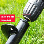 Auger Drill bit for Planting 1.6x8.7& 4x12 Garden Auger Spiral Drill Bit,Bulb & Bedding Plant Augers,Plants Drill bit for 3/8” Hex Drive Drill
