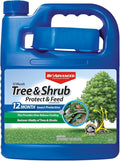 BioAdvanced 12 Month Tree and Shrub Protect and Feed Concentrate, 64 oz, Insect Killer, Tree Fertilizer & Plant Food
