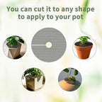 6 Pcs 11.8 Inch Plant Pot Grid Covers, Plant Protectors from Animals, Cuttable Soil Protectors for Potted Plants, Pet & Animal Digging Deterrent, Reusable Plant Covers for Indoor Outdoor Garden