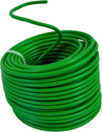 BudHuggers (Green) for Optimal Plant Training | 50ft (15M) | 3mm Thick Garden Wire Ties | Flexible & Durable | Rubber Plant Ties to Yield Bigger Buds, Stronger Branches & Larger Canopies