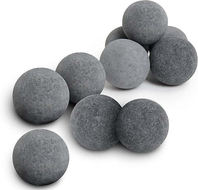 SunGrow Tropical Fish Water Conditioner Balls, Gray Stones for Freshwater Tank and Community Aquarium, Calcium-Enriched for Active Fish, 10 Balls per Pack