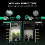 MARS HYDRO 2x2 Grow Tent Kit Complete System with 10 Speed Fan,100W Upgraded TS600 LED Dimmable Grow Light,24"x24"x55" 1680D High Reflective Mylar Grow Tent,4 inch Smart WiFi Control Ventilation Kit