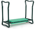 Backyard Expressions Garden Kneeler & Seat – 2-in-1 Garden Stool and Kneeler, Foldable Gardening Bench with Cushioned Pad for Weeding, Planting & Yard Work