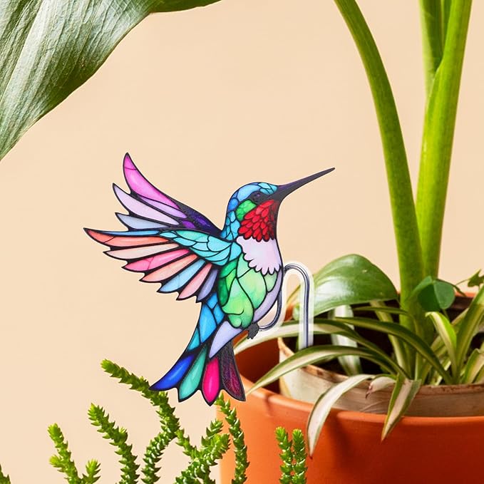 Hummingbird Gifts for Women, Hanging Plant Planter for Indoor Outdoor Garden, Mothers Day Birthday Gifts for Mom Grandma from Daughter Son, Bird Lover Plant Pots Accessories