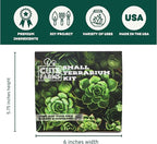 Cute Farms Terrarium Starter Kit | Moss, Vermiculite, Soil, Pebbles, Plant Food, Finishing Tools, Build and Care Guide | DIY Succulent Terrarium (Small)