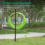 TomCare Garden Hose Holder Detachable Metal Water Hose Holder Hose Hanger Heavy Duty Free Standing Hose Storage Stand for Outside, Brown
