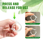 100 Pcs Plastic Plant Clip, Plant Support Clips for Support Tomato Grape Vine Vegetables, Reusable Trellis for Climbing Plants Outdoor, Plant Wall Clips to Grow Upright Makes Plants Healthier