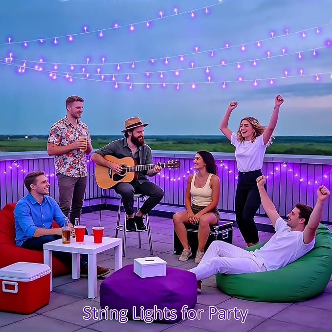 JMEXSUSS 600 LED Purple Christmas Lights Outdoor Indoor, 168ft Purple LED Christmas Tree Lights Plug in, Deep-Violet Fairy String Lights for Outside Patio Fireplace Party Xmas Decorations