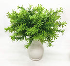 PASYOU Artificial Plants Shrubs, Plastic Shrub Fake Bushes Grass Greenery Leaves Bush Indoor Outdoor Home Garden Party Verandah Wedding Décor DIY Table Arrangement Decoration Planter Filler 2 Pcs