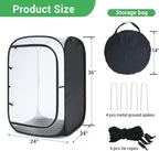 Ohuhu 36'' Garden Mesh Plant Cover, 2 Pack Pop Up Plant Protector Strawberry Cover Garden Net Cage Wind Protection for Plants Outdoor with Storage Bag 24 x 24 x 36 Inches