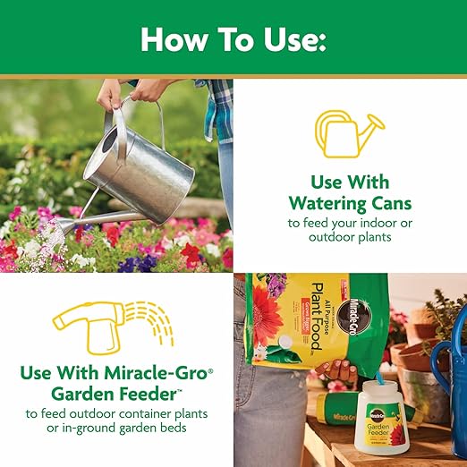 Miracle-Gro Water Soluble All Purpose Plant Food - Fertilizer For All Indoor or Outdoor Plants including Roses, Flowers, Vegetables, Houseplants, Trees, and Shrubs, 5.5 lb. Bag