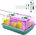 48 Cell Seed Starter Tray with Grow Light, Seed Starter Kit with Adjustable Humidity Dome, Seed Starting Trays Plant Starter Kit for Seeds Growing Starting, Indoor Gardening, Greenhouse
