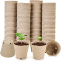 YESIACE Peat Pot, 126 Packs 3.15 Inch Seed Starting Pots with Drainage Holes Round Nursery Pot, Biodegradable Round Plant Seed Starter Peat Pots Germination Seedling Trays