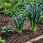 Black Tuscan Lacinato Kale Seeds – Dark Blue-Green Leaves with Upright Growth for Home Gardens, Raised Beds & Containers