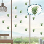 Jetec 24 Pcs Acrylic Air Plants Holder Hanger with Mounting Tape for Hanging Air Plants on Glass Display Home Decoration