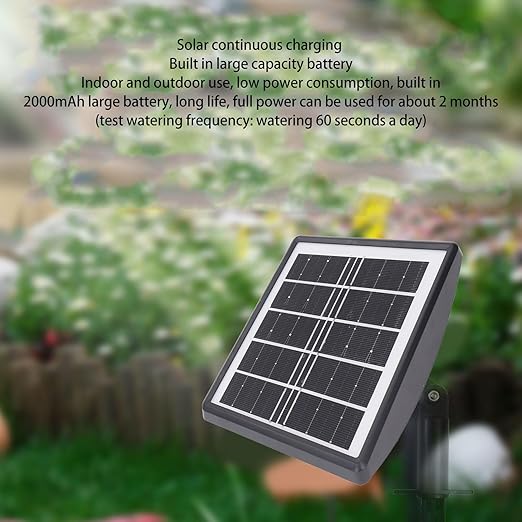 Solar Spray Irrigation System Kit, Automatic Self Watering System, Solar Powered, Weather Suitable for Greenhouse Garden Lawn