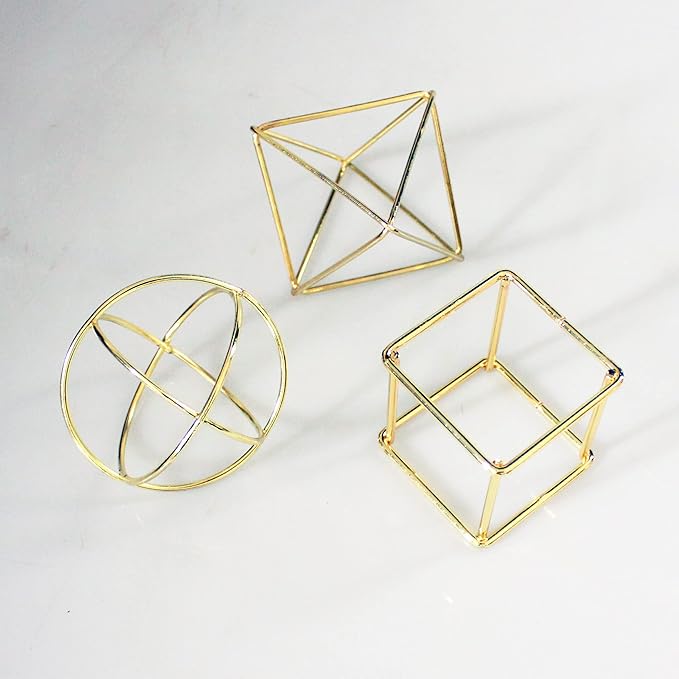 ZOOELAY Mini Air Plants Holders Metal Geometric Hanging Airplants Plant Hanger Airfens Display Stand Planter Hanging Airplants Frame Decor 6PCS