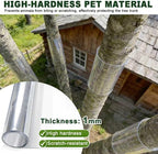 Extra Thick Tree Trunk Protector Guard - 60" L x 16" W PET Plastic Wrap for Iguana & Cat Prevention, DIY Plant Greenhouse Including Waterproof Transparent Acrylic Double-Sided Adhesive