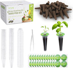 URUQ 180Pcs Hydroponic Pods Supplies: Grow Anything Kit with 45 Grow Sponges, 45 Grow Baskets, 45 Grow Domes, 45 Pod Labels - Compatible with Hydroponics Growing System Indoor Garden from Most Brands