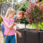 Raised Garden Beds Planters for Outdoor Plants Box Plastic Elevated Garden Bed Kit for Vegetables Flowers Herbs in Backyard Patio Balcony