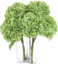 Coferset Green Hydrangea Artificial Flowers 3pcs Lifelike Faux Hydrangea Real Touch Fake Flowers for Home Wedding Christmas Office Party Living Room Decoration,22inch