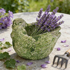 Vintage Cement Animal Planter Pots,Cement Succulent Planter,Indoor & Outdoor Garden Decor Rustic Shabby Flower Plants for Home,Patio,Balcony(Bird)