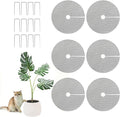 Livious 6 Pcs Plant Pot Grids Protectors from Cats,Squirrels Digging and Animals,15.7 Inch Cuttable Plant Pot Soil Covers for Outdoor Indoor,Adapts to Different Pot Sizes