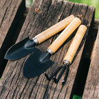 3PCS Mini Garden Tools Sets Durable Gardening Hand Tool Ergonomic & Rust Resistant for Women Kid Men Gardener