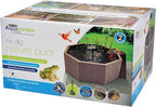 Aquagarden No Dig Nature Pool, Complete Water Feature Kit, Attract Birds and Wildlife to Your Yard, Includes Pond Structure, Liner, Fountain Pump, Nature Ladder, Planting Pocket