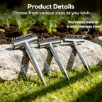 Plant Hole Digger for Planting, 2026 New T Wooden Handle, Seed Planter Tool for Plant Labels, for Self Watering Stakes, Hand Held Bulb Planter for Tulip Daffodil Crocus Garden Tool (S Solid)