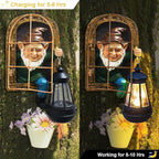 Gnomes Outdoor Garden Statues Gifts Mothers Day Summer Decor Whimsical Fairy Garden-10 Inch Elf Outdoor Tree Hugger Statues- Tree Face Sculpture, Yard Art Patio,Fence,Lawn,Wall Gnomes Ornament