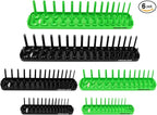 SWANLAKE Socket Organizer Tray, 6-Piece Socket Holder Tray, SAE and Metric, 1/4", 3/8", and 1/2" Drive Sockets Organizer for Toolboxes