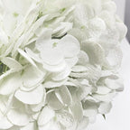 YalzoneMet 4 Pcs Real Touch Hydrangea Artificial Flower Natural Lifelike 21'' Long Stem Latex Hydrangea Flower Gift for Home Party Outdoor Wedding Table Centerpiece Decor 2 White +1 Blue +1 Light Blue