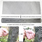 Mesh Tree Guard Trunk Protectors, Plastic Fence Rolling Flower Net Poultry Garden Fence Chicken Fence Protection for Floral Arrangements, Poultry, Animal Barrier, Gardening (White, 19.6 * 1.3 FT)