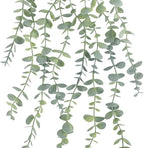 COCOBOO 2 Pcs Artificial Eucalyptus Plants Shelf Hanging Fake Plant in Pot for Wall Bedroom Home Patio Indoor Outdoor Decor