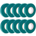 Easytle Stretch Tie Tape Roll, 1/2" 150ft Garden Tie Tape, Thick Sturdy Plant Ribbon Garden Green Vinyl Stake Gardening Tools for Indoor Outdoor Patio Plant Use (10 Pack)