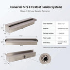 Stainless Steel Pool Fountain Waterfall Sheer Descent, 17.7" Inches Spillway for Swimming Pool, Outdoor Garden Pond, Patio & Backyard Water Feature Decoration(17.7")