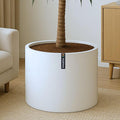 Fox & Fern Plant Pot, Large Plant Pots for Indoor & Outdoor, UV & Frost Resistant Plant Vase with Drainage Plug, Fiberstone, Large Indoor Pots for Plants & Flowers, House Indoor Plant Pot, Single Pot