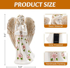 Angel Statue for Garden - 9.65 inches Guardian Solar Outdoor Statue, Praying Anel Statues Gardening Gifts Lawn Ornaments Figurines Outdoor Yard Decor for Mom, Grandma