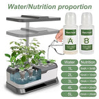 Tigvio 800ml Hydroponic Nutrients A&B for Aerogarden Plant Food Growth - Fertilizer for Indoor Hydroponics Garden & Growing Vegetables, Fruits, Flowers (800ml)