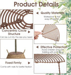 Nogeqi 2pcs 7.5/11.8 Inch Plants Covers Soil,Plant Pot Grid,Plastic Plant Covers from Animals with Ground Nails,Keep Dog and Cat Out of Potted for Indoor Plants(Large Small)
